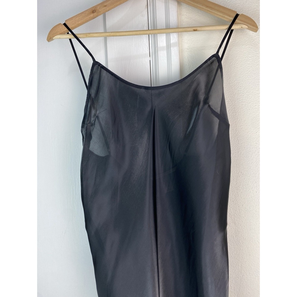 Victoria's Secret Women's M Shimmery Black Long Nightgown